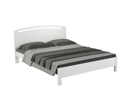Кровать в стиле минимализм Веста 1-тахта-R - Кровать из массива с одинарной резкой в изголовье.