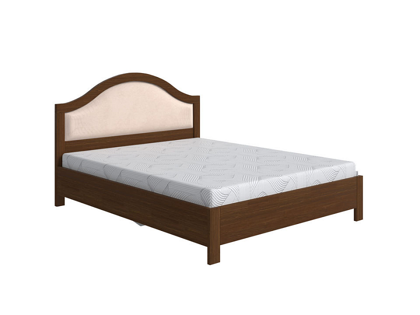 Кровать Ontario с подъемным механизмом 90x200 Ткань/Массив Teddy 304 Тауп/Мокко (сосна) - Уютная кровать с местом для хранения